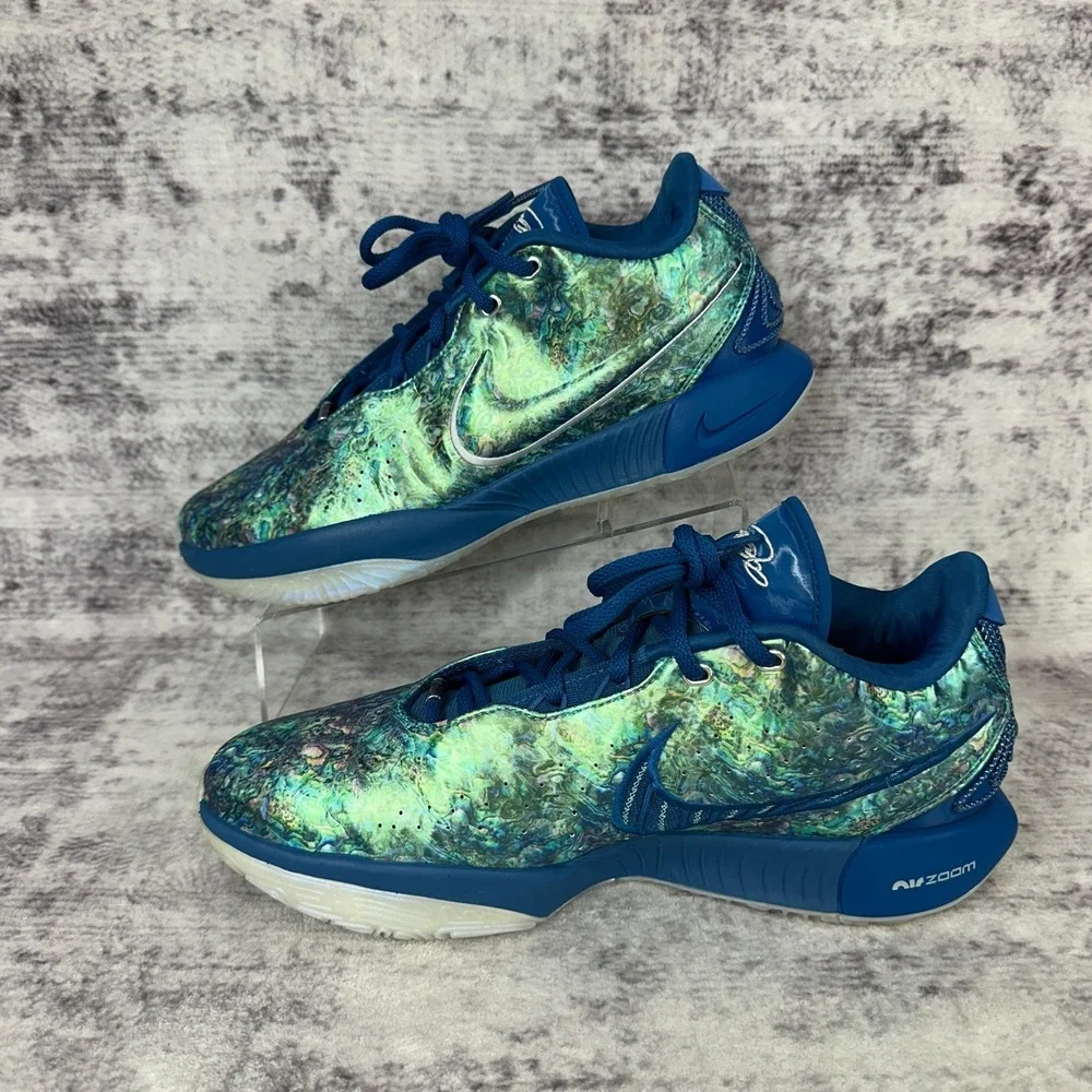 Nike LeBron 21 Abalone FN0708-400 Men's Basketball Shoe Size‎ 12 Blue